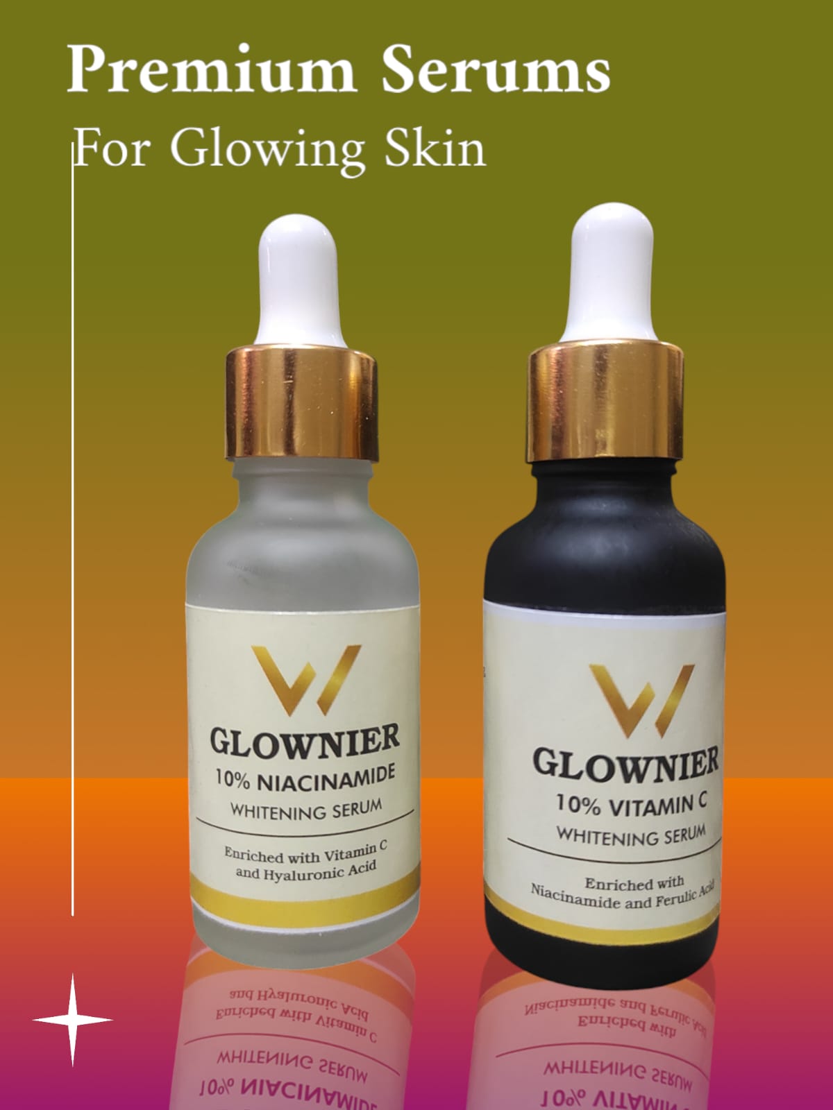 Vitamin C 10% and Niacinamide 10% Serum for melasma and pigmentation( Pack of 2 ) 30+30=60 ml